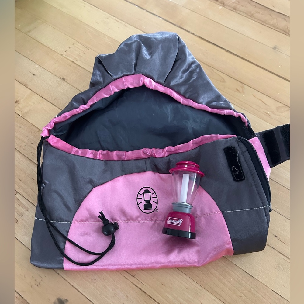 Sophia’s Coleman Sleeping Bag and Lantern for 18 inch Dolls